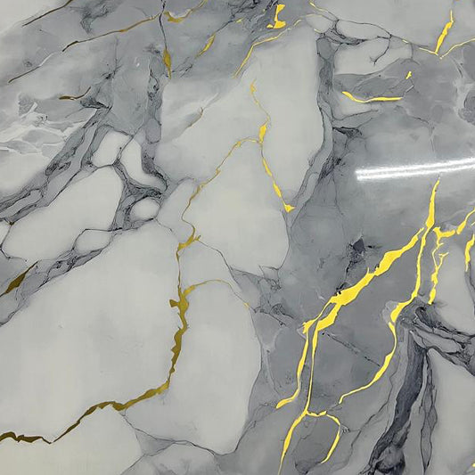 Mármol PVC Zafiro Gold / Lámina de 1.22x2.44 m